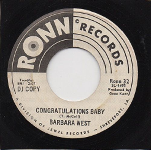 BARBARA WEST - CONGRATULATIONS BABY