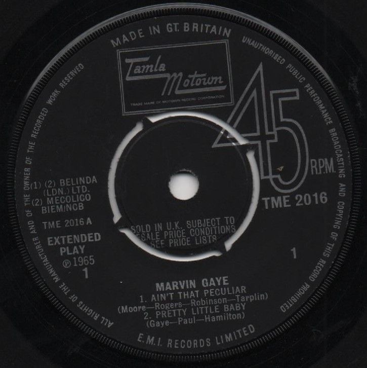 MARVIN GAYE - AINT THAT PECULIAR - EP