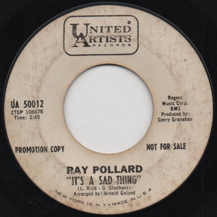 RAY POLLARD - IT'S A SAD THING