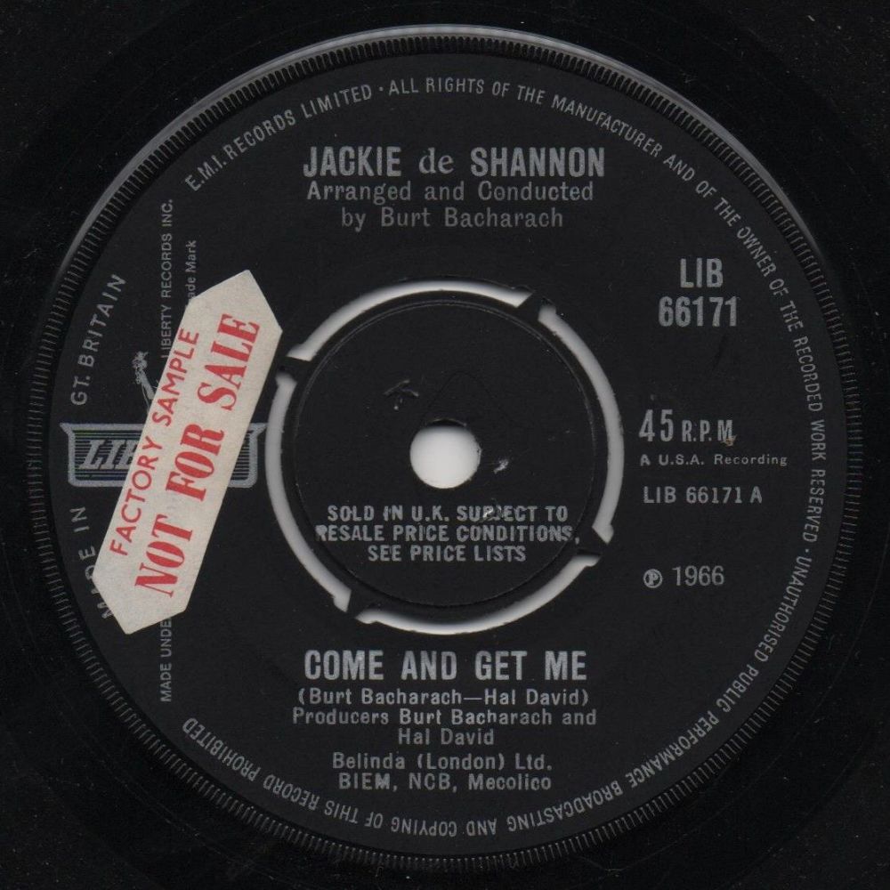 JACKIE DE SHANNON - COME AND GET ME