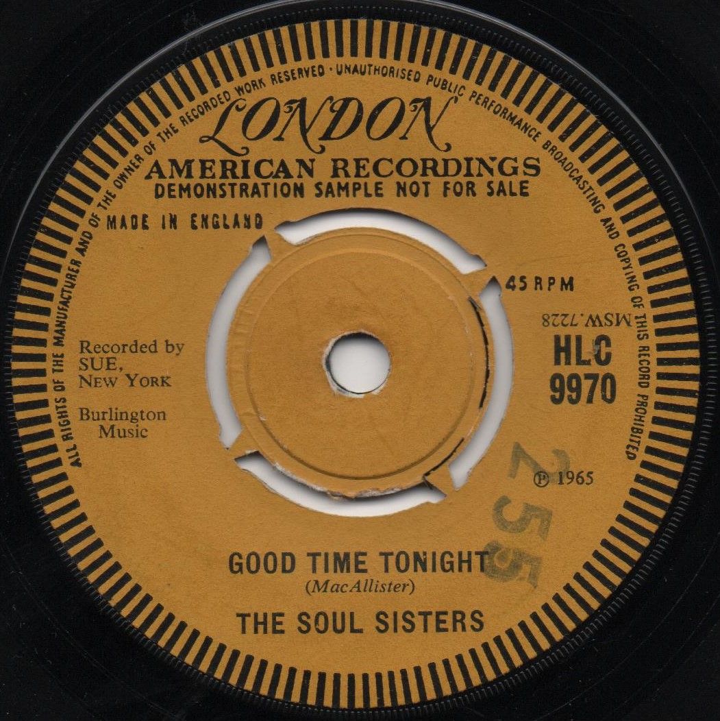 SOUL SISTERS - GOOD TIME TONIGHT
