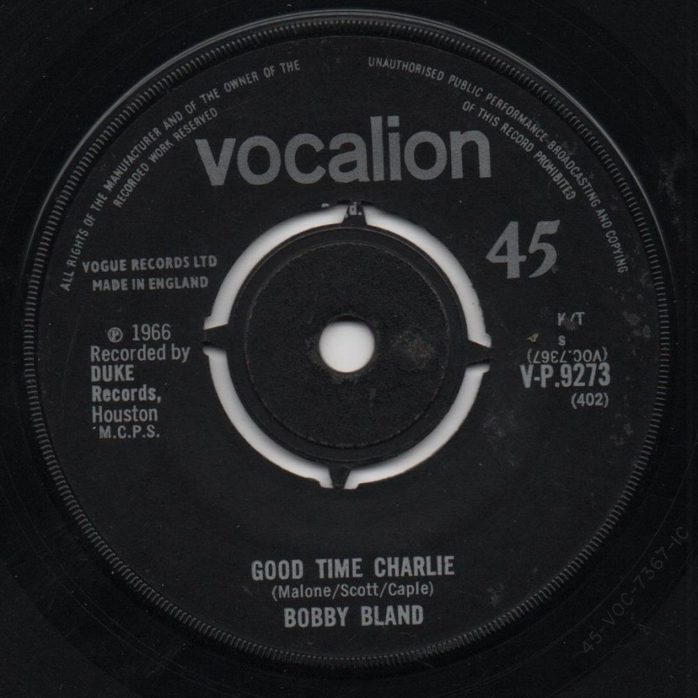BOBBY BLAND - GOOD TIME CHARLIE
