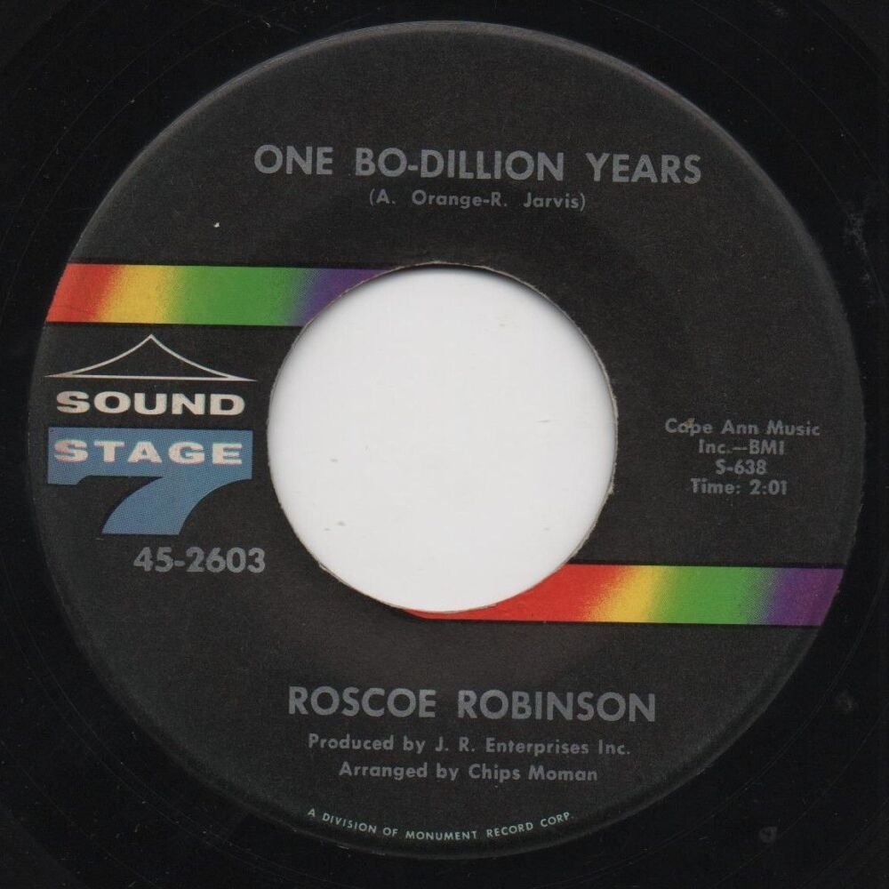 ROSCOE ROBINSON - ONE BO-DILLION YEARS