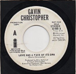 GAVIN CHRISTOPHER - LOVE HAS A FACE OF ITS OWN