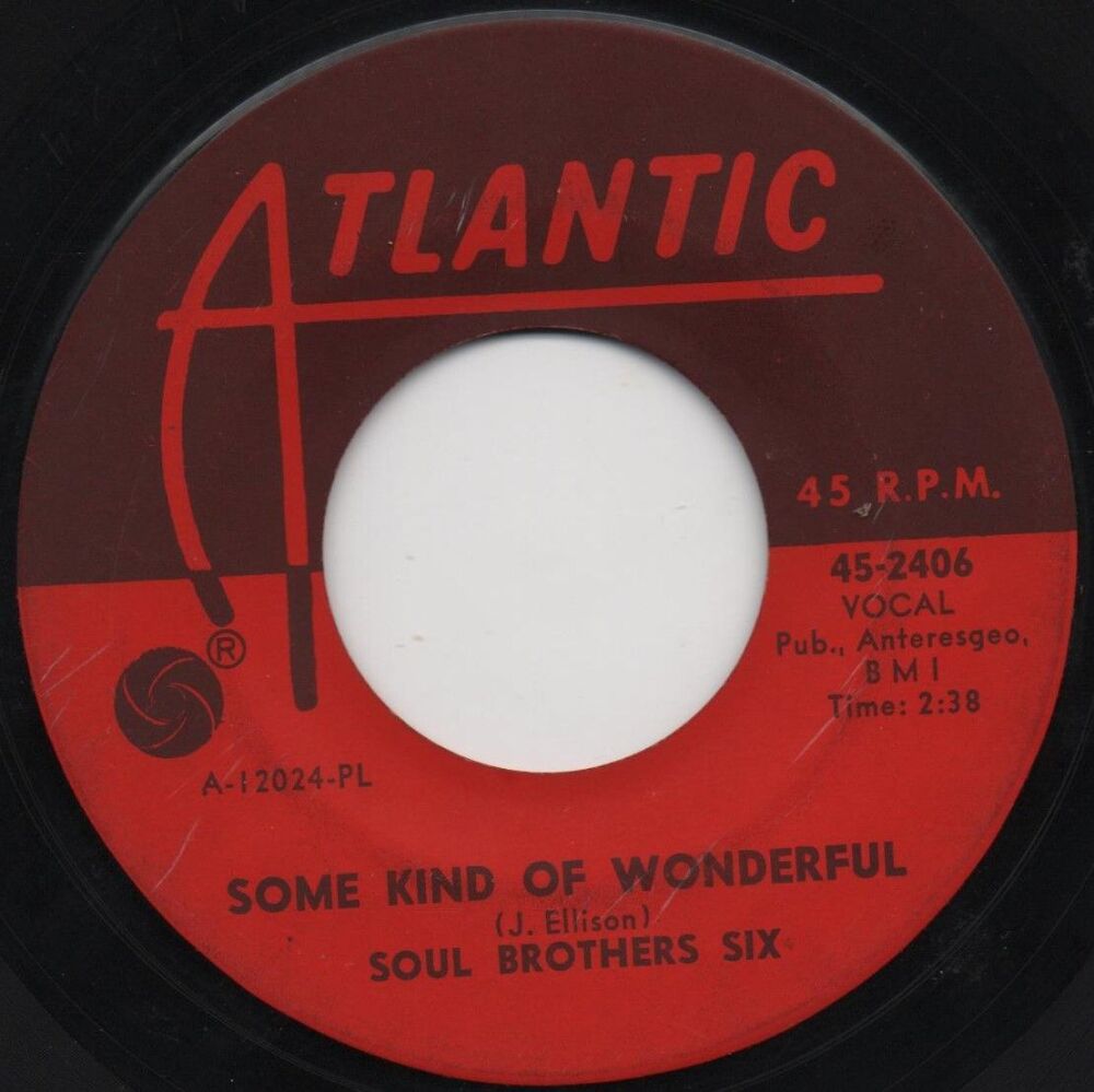 SOUL BROTHERS SIX - SOME KIND OF WONDERFUL / I'LL BE LOVING YOU