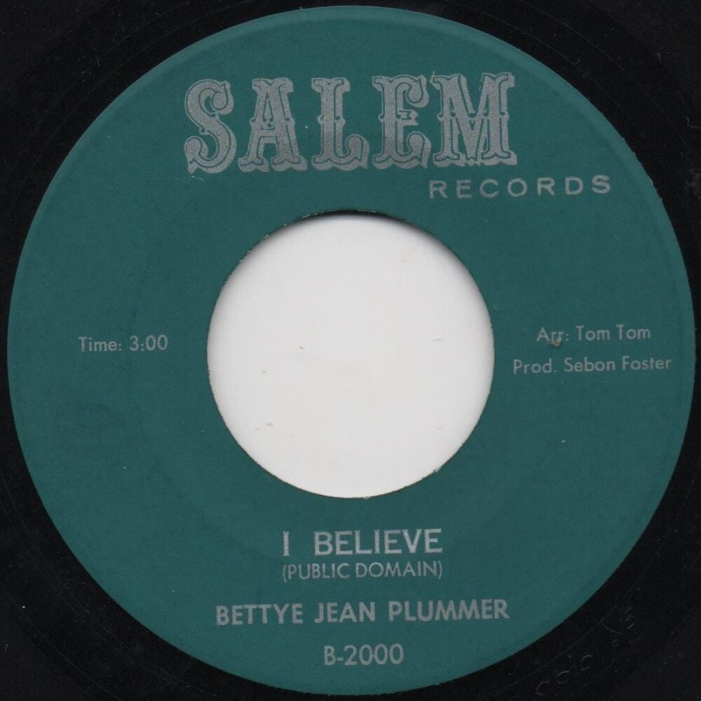 BETTYE JEAN PLUMMER - I BELIEVE