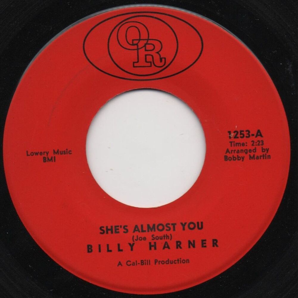 BILLY HARNER - SHE'S ALMOST YOU