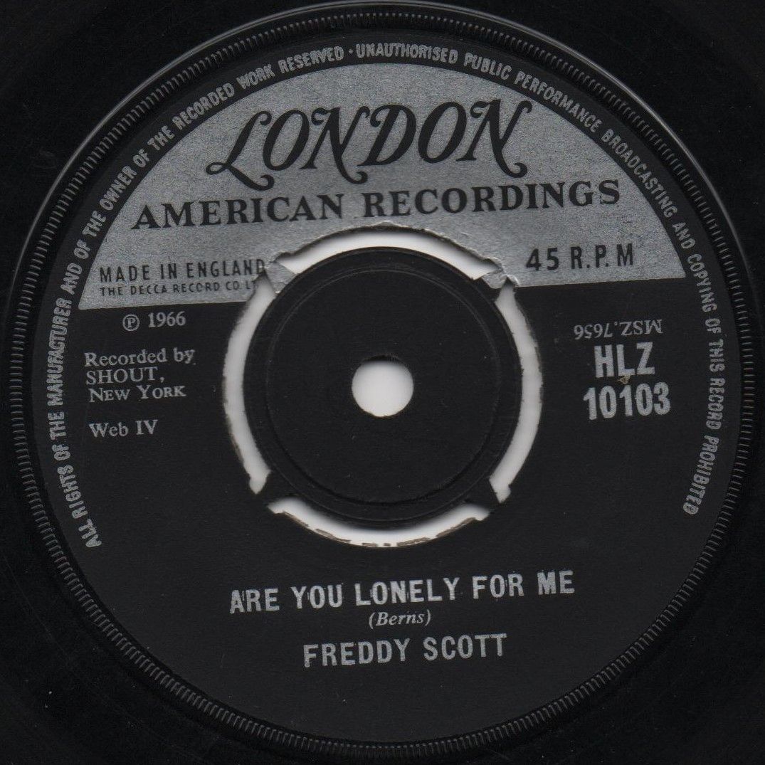 FREDDY SCOTT - ARE YOU LONELY FOR ME