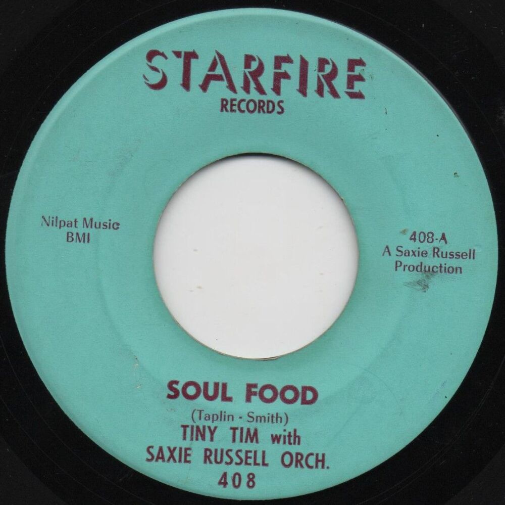 TINY TIM WITH SAXIE RUSSELL ORCH - SOUL FOOD