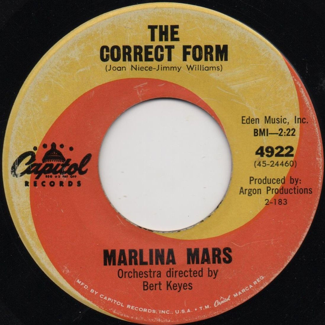 MARLINA MARS - THE CORRECT FORM