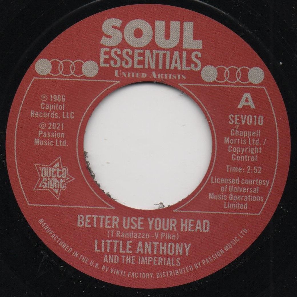 LITTLE ANTHONY AND THE IMPERIALS - BETTER USE YOUR HEAD
