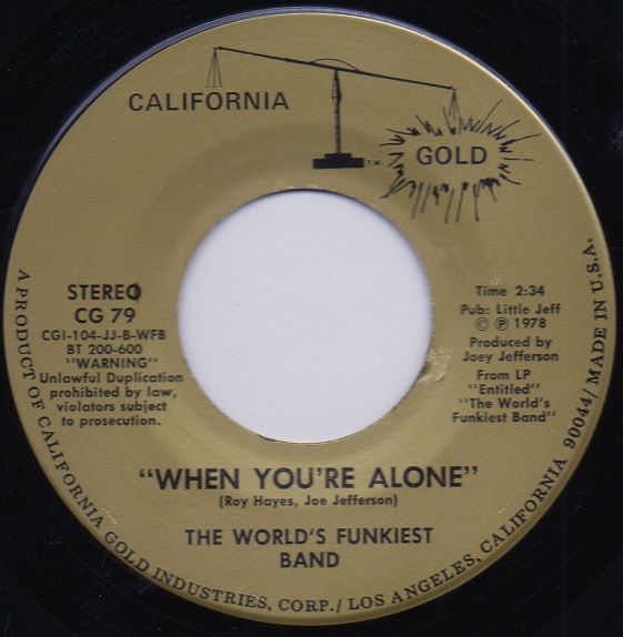 WORLD'S FUNKIEST BAND-WHEN YOU'RE ALONE