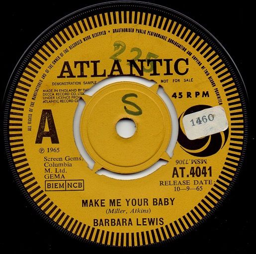 BARBARA LEWIS - MAKE ME YOUR BABY/ LOVE TO BE LOVED