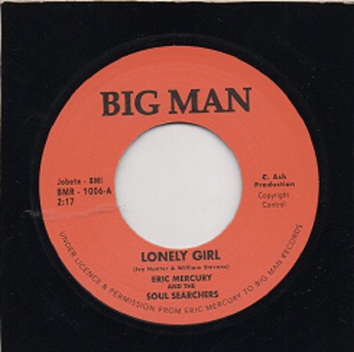ERIC MERCURY & THE SOUL SEARCHERS - LONELY GIRL