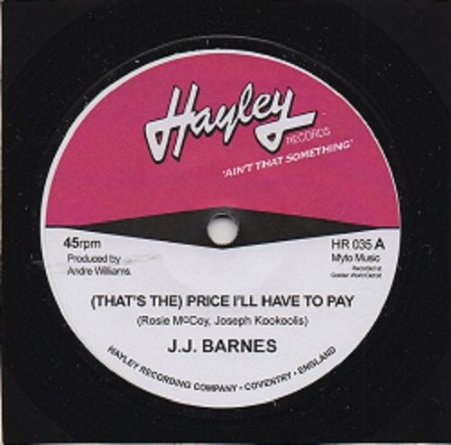 J.J. BARNES - (THAT'S THE) PRICE I'LL HAVE TO PAY