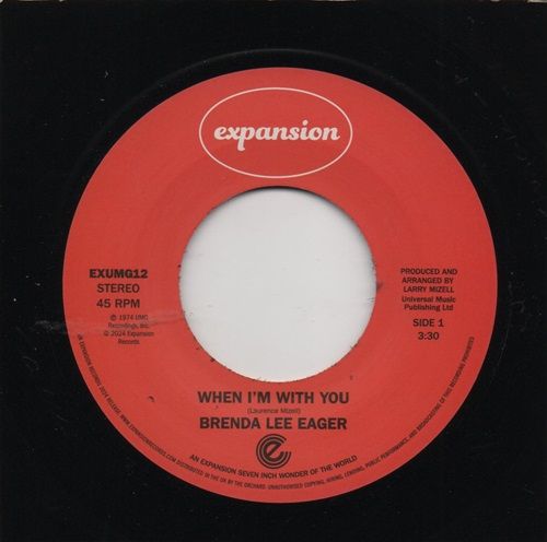 BRENDA LEE EAGER - WHEN I'M WITH YOU / LET ME BE