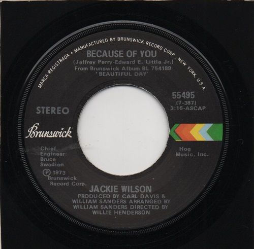 JACKIE WILSON - BECAUSE OF YOU / GO AWAY
