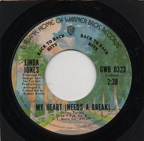 LINDA JONES - MY HEART (NEEDS A BREAK) / HYPNOTIZED