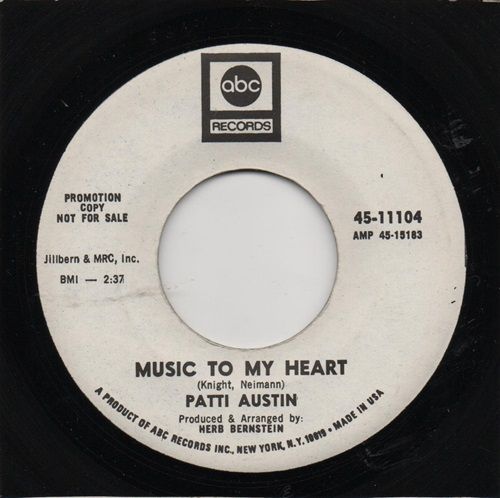 PATTI AUSTIN - MUSIC TO MY HEART / LOVE 'EM & LEAVE 'EM KIND 0' LOVE