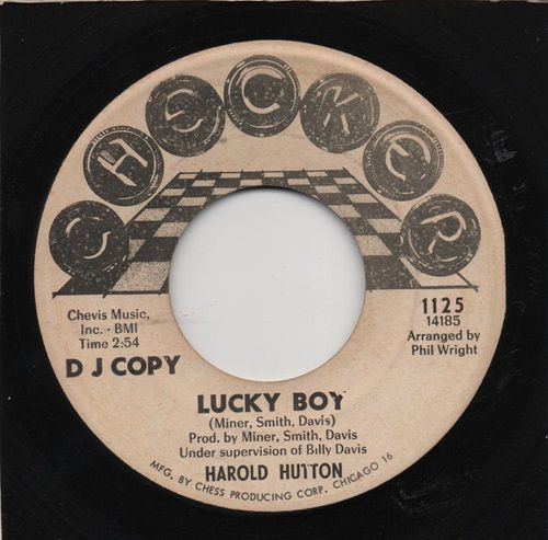 HAROLD HUTTON - LUCKY BOY / IT'S A GOOD THING
