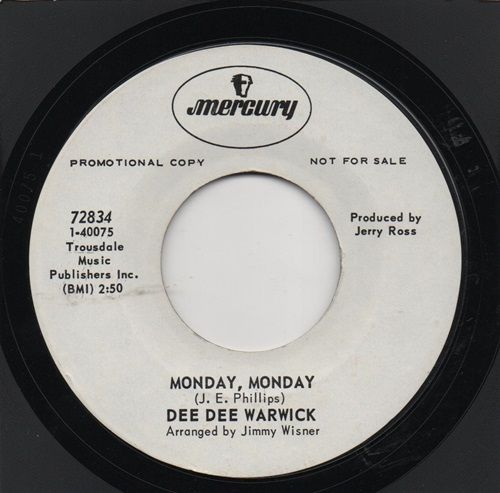 DEE DEE WARWICK - MONDAY MONDAY / I'LL BE BETTER OFF (WITHOUT YOU)