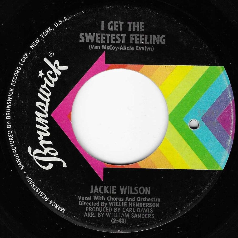 JACKIE WILSON - I GET THE SWEETEST FEELING/ NOTHING BUT BLUE SKIES