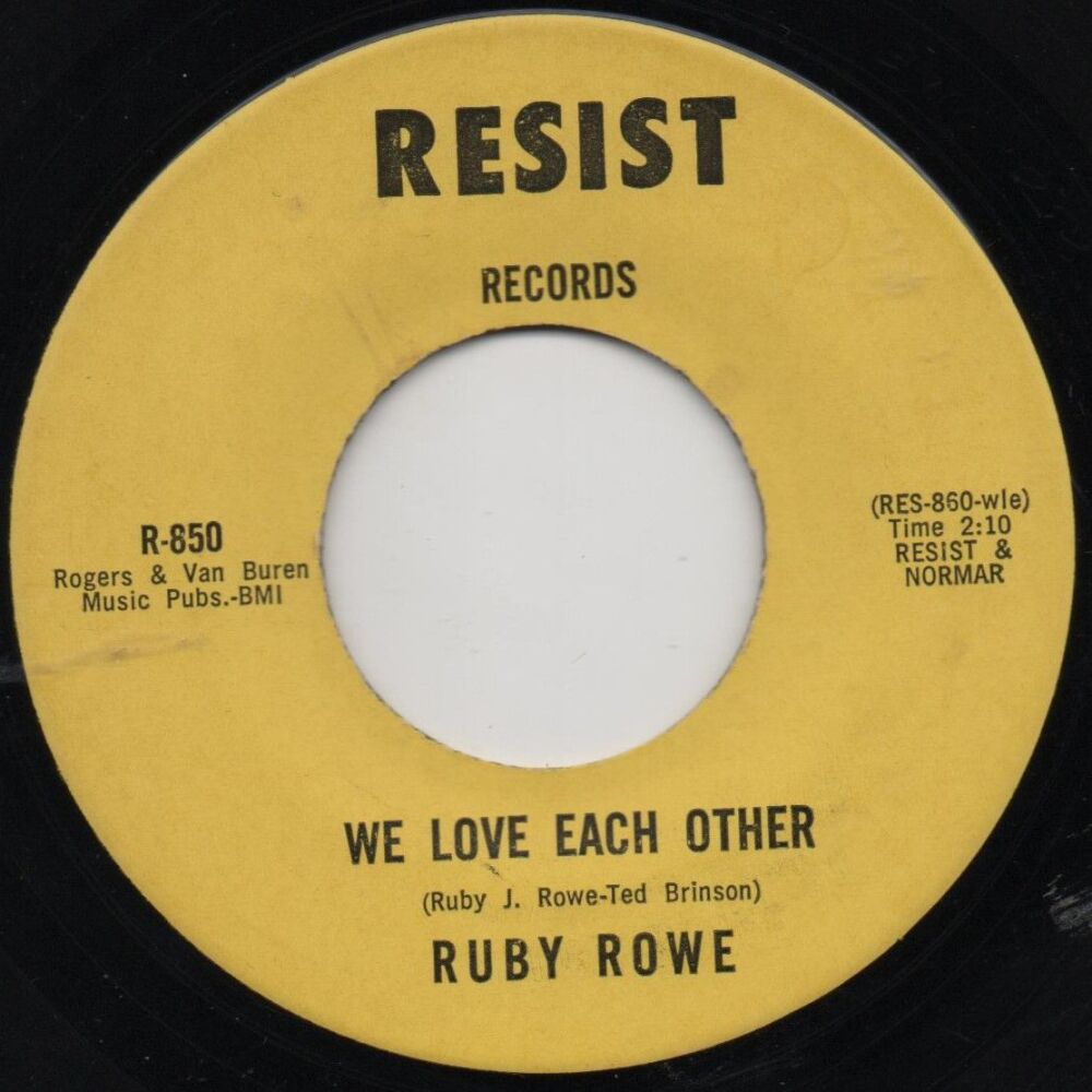 RUBY ROWE - WE LOVE EACH OTHER