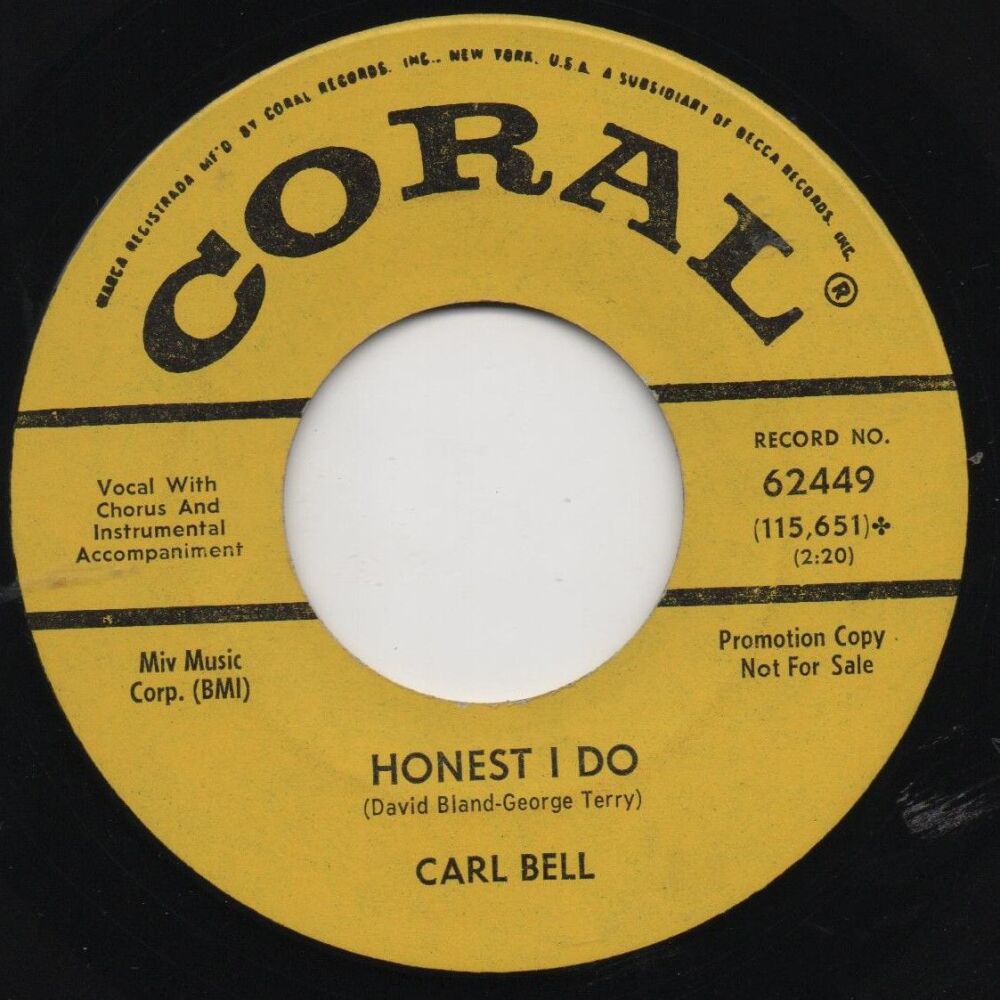 CARL BELL - HONEST I DO