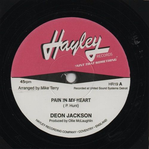 DEON JACKSON - PAIN IN MY HEART / I'VE GOT SO MUCH LOVE