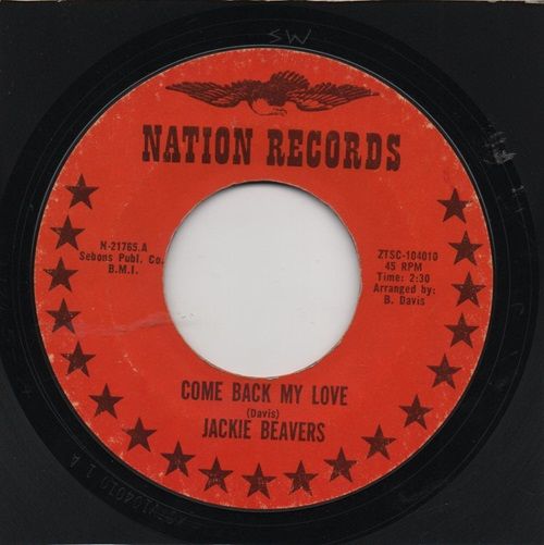 JACKIE BEAVERS - COME BACK MY LOVE / UNDERSTATEMENT OF THE YEAR