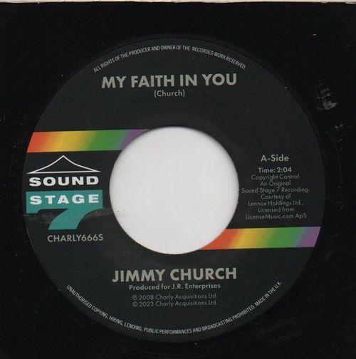JIMMY CHURCH -MY FAITH IN YOU / I AIN'T LYING