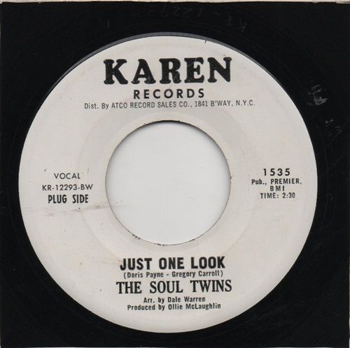 SOUL TWINS - JUST ONE LOOK / ITS NOT WHAT YOU DO, ITS THE WAY THAT YOU DO IT - PROMO