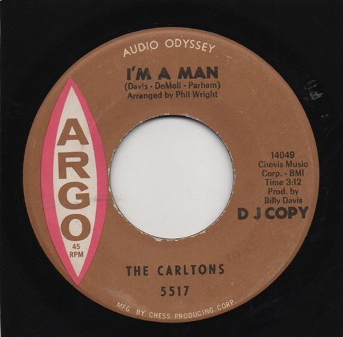 CARLTONS - I'M A MAN / KEEP ON HOPING