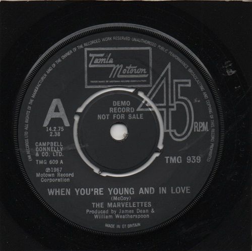 MARVELETTES - WHEN YOU'RE YOUNG AND IN LOVE / THE DAY YOU TAKE ONE (YOU HAVE TO TAKE THE OTHER)