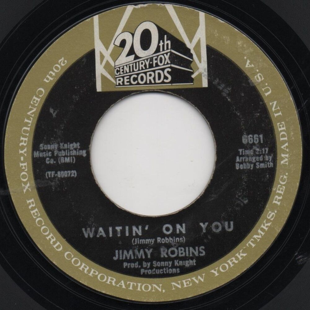 JIMMY ROBINS -WAITIN' ON YOU/ SHINE IT ON