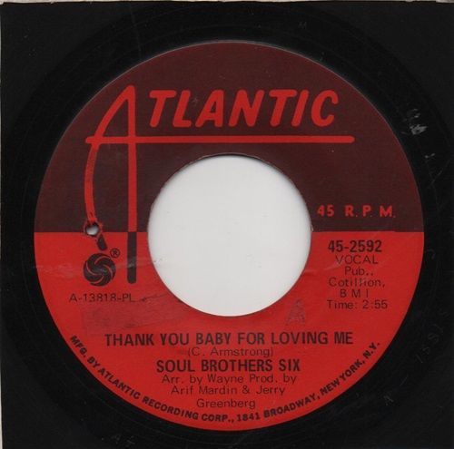 SOUL BROTHERS SIX - THANK YOU BABY FOR LOVING ME