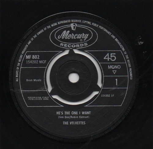 VELVETTES - HE'S THE ONE I WANT / THAT LITTLE BOY OF MINE