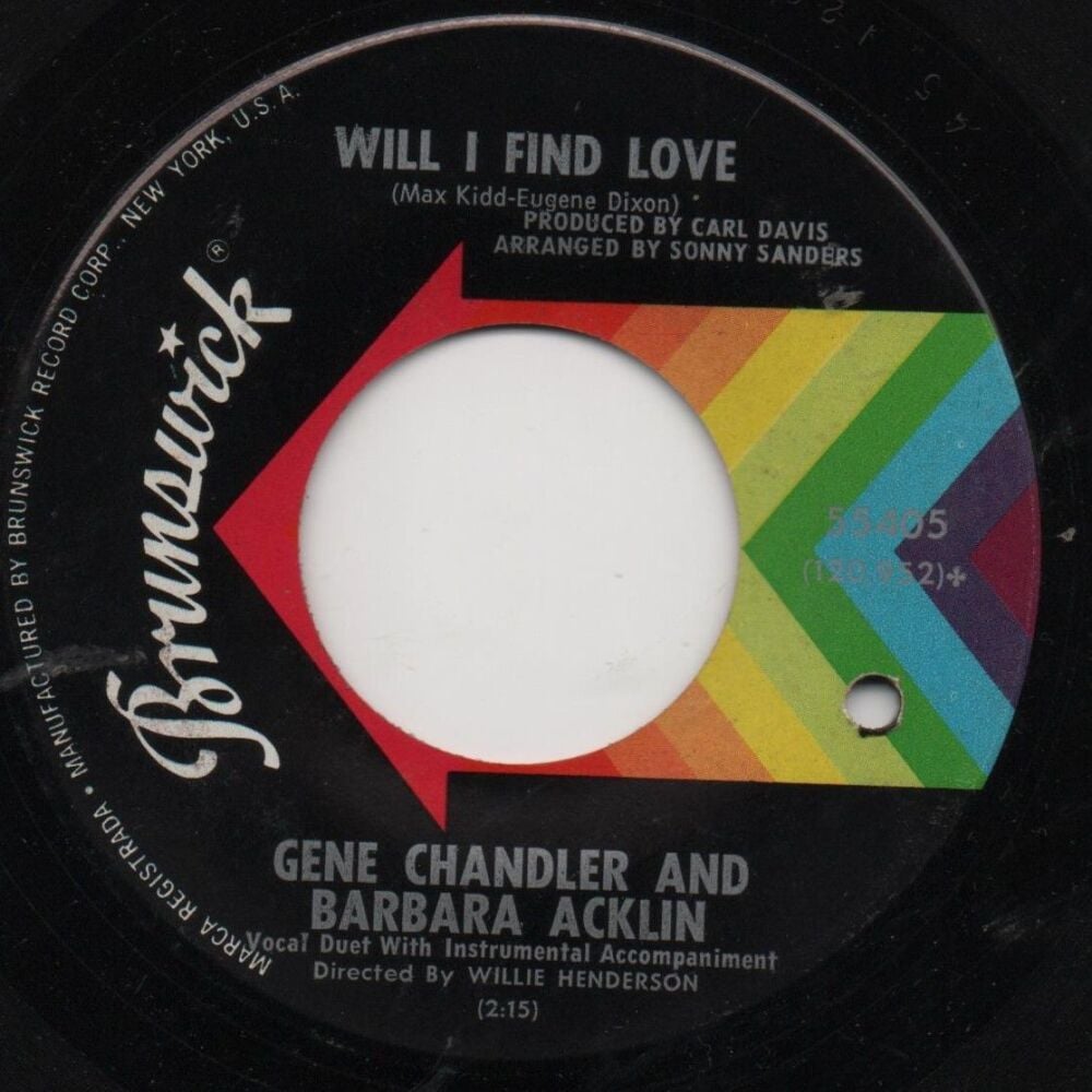 GENE CHANDLER AND BARBARA ACKLIN - WILL I FIND LOVE