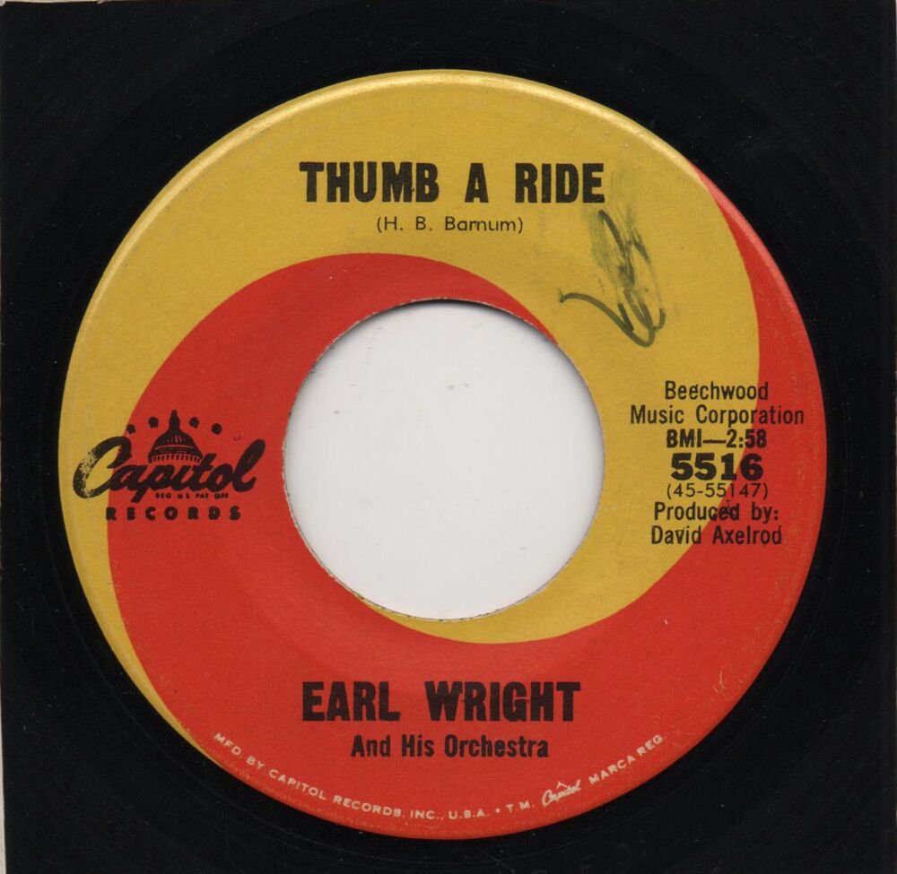 EARL WRIGHT AND HIS ORCHESTRA - THUMB A RIDE / LIKE A ROLLING STONE