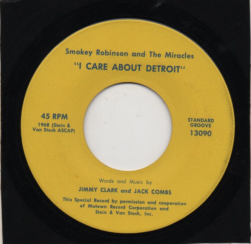 SMOKEY ROBINSON AND THE MIRACLES - I CARE ABOUT DETROIT