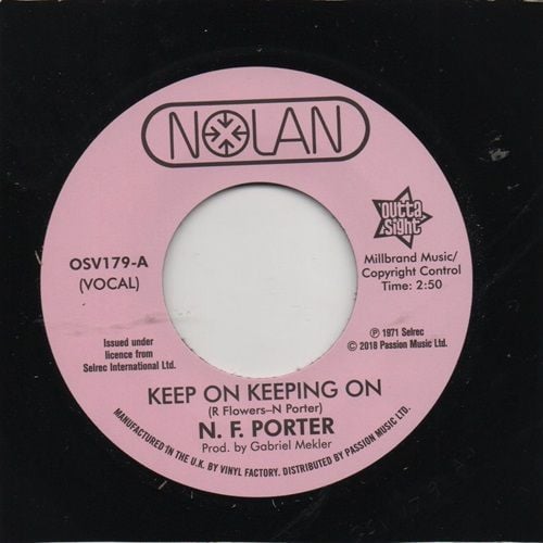 N.F. PORTER - KEEP ON KEEPING ON / IF I COULD ONLY BE SURE