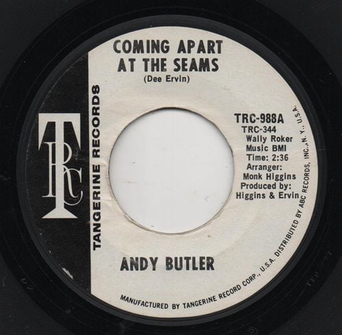 ANDY BUTLER - COMING APART AT THE SEAMS / HOLD BACK THE NIGHT