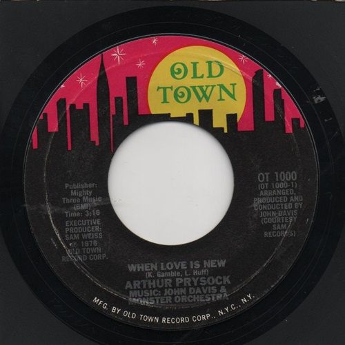 ARTHUR PRYSOCK - WHEN LOVE IS NEW / ALL I NEED IS YOU TONIGHT