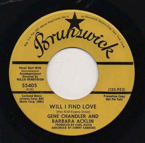 GENE CHANDLER & BARBARA ACKLIN - WILL I FIND LOVE