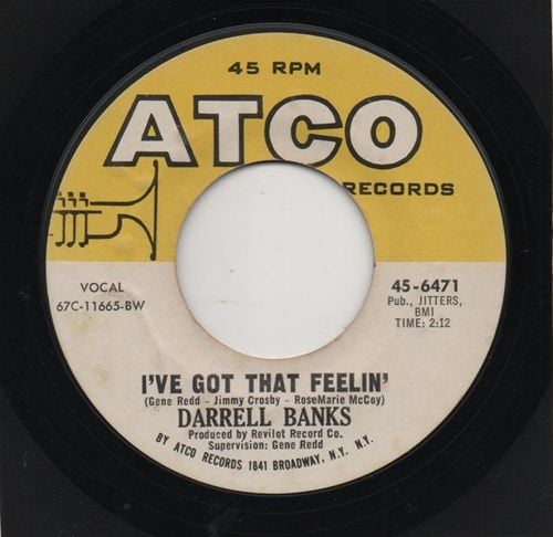 DARRELL BANKS -  I'VE GOT THAT FEELIN'