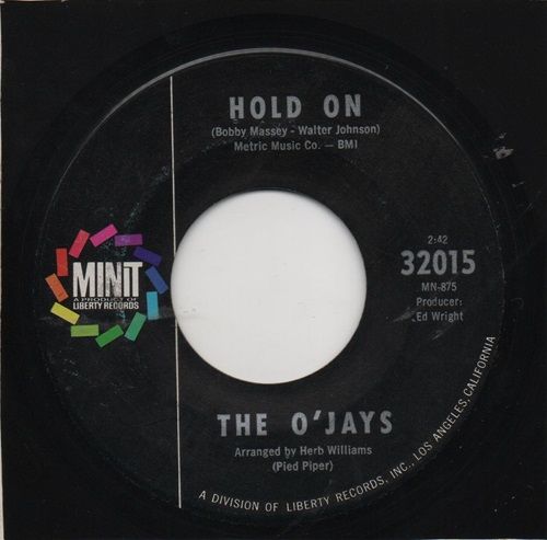 THE O'JAYS - HOLD ON / WORKING ON YOUR CASE