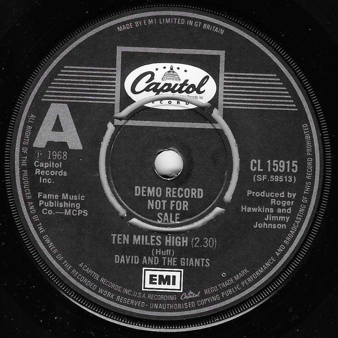 DAVID AND THE GIANTS - TEN MILES HIGH/ SUPERLOVE