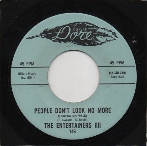 ENTERTAINERS 1111 - PEOPLE DON'T LOOK NO MORE / SHAKE SHAKE SHAKE