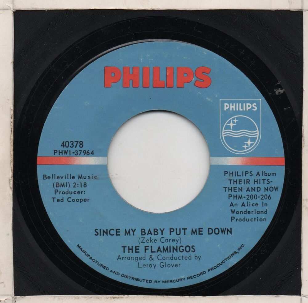 FLAMINGOS - SINCE MY BABY PUT ME DOWN / BROOKLYN BOOGALOO