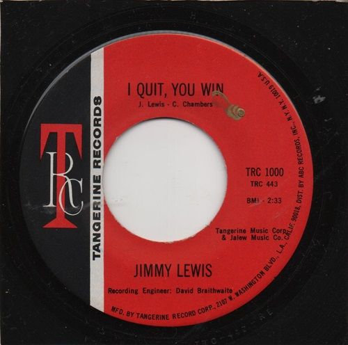 JIMMY LEWIS - I QUIT, YOU WIN